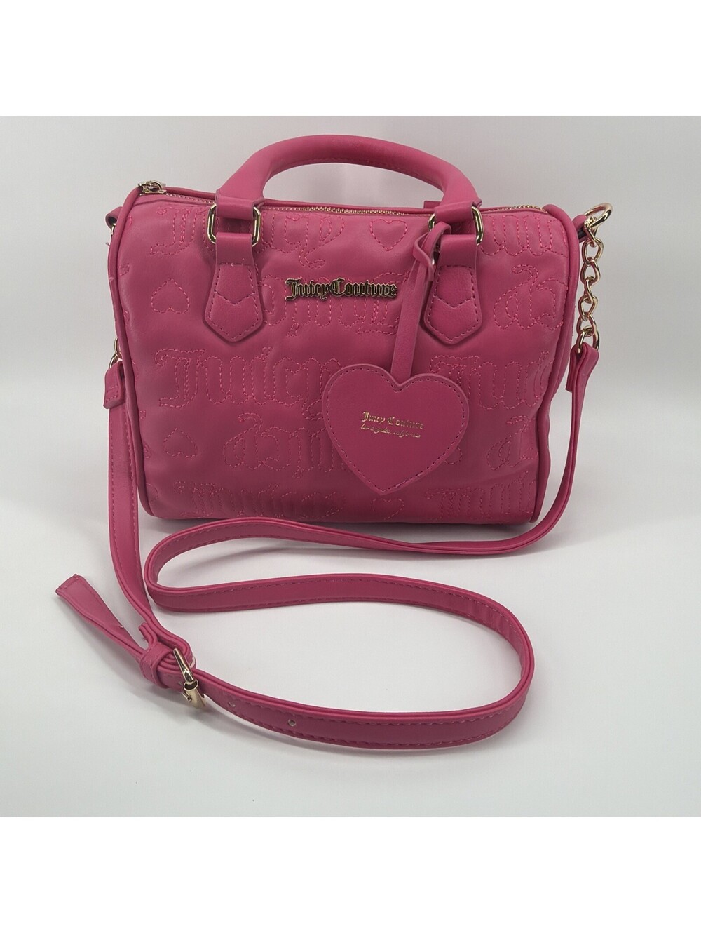 Juicy Couture Fame Satchel in Raspberry Tart